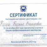 Сертификат Койро Кирилл Викторович - Койро Кирилл Викторович