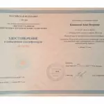 Повышение квалификации Ковшова Анна Игоревна - Ковшова Анна Игоревна