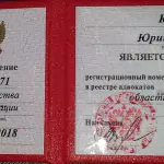 Удостоверение адвоката №1271 - Ковальчук Юрий Викторович
