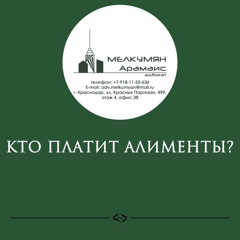 Адвокат Мелкумян Арамаис Эдуардович объясняет: Кто платит алименты?