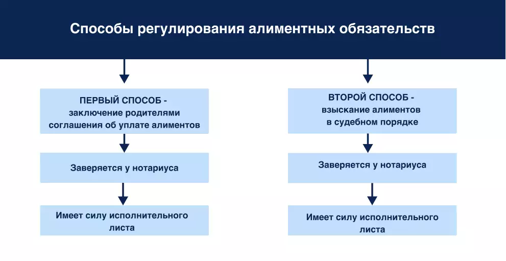 Способы взыскания алиментов