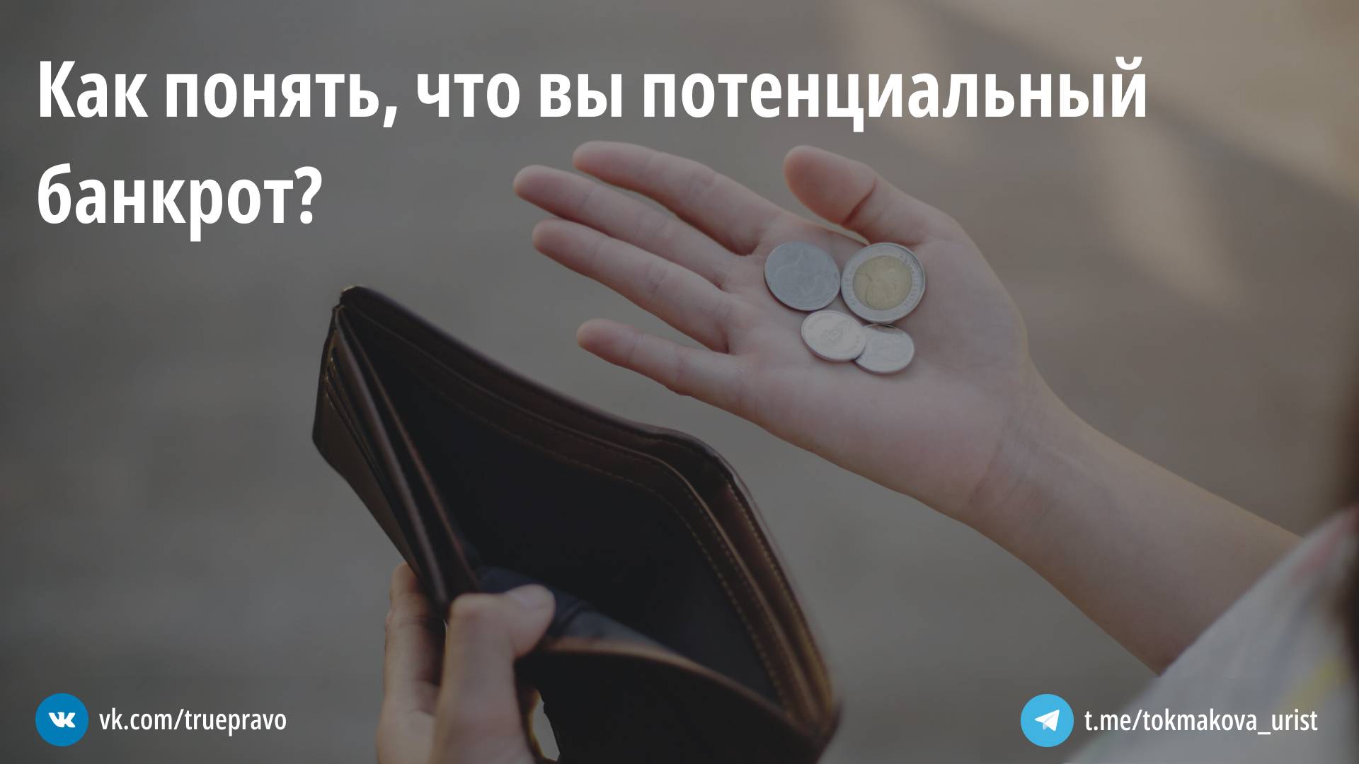 Адвокат Токмакова Татьяна Васильевна объясняет: Как понять, что вы потенциальный банкрот?