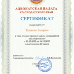 Курсы квалификации - Трпески Андрей