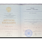 Диплом бакалавра - Молодов Владислав Анатольевич