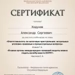 Сертификат 3 - Ходунов Александр Сергеевич