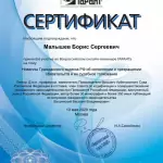 Сертификат (13.05.2020) - Малышев Борис Сергеевич