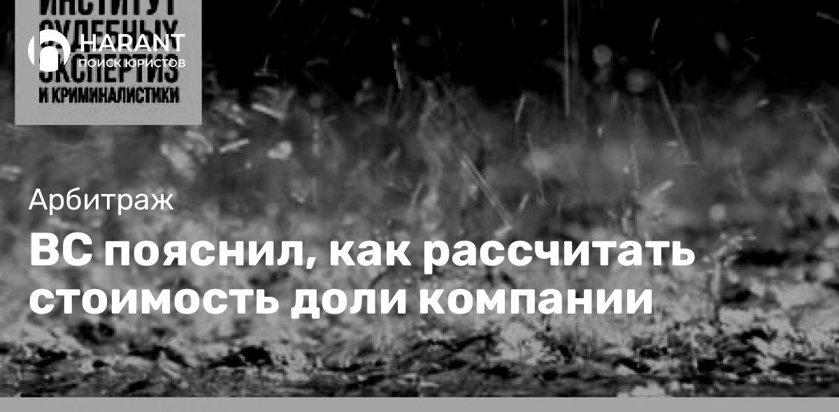 ВС пояснил, как рассчитать стоимость доли компании