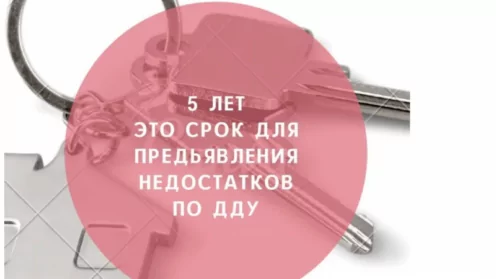 5 лет это срок для предъявления недостатков по Договору долевого участия в строительстве