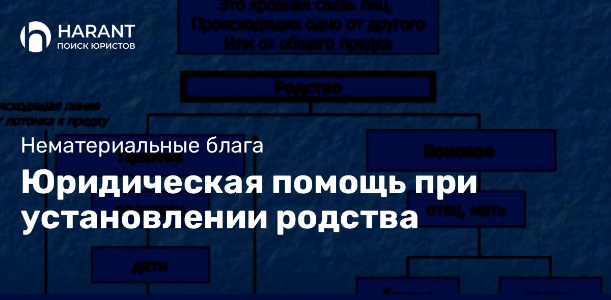 Юридическая помощь при установлении родства