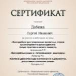 Сертификат 4 - Дабижа Сергей Иванович