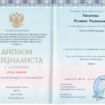 Диплом Хисамова. Р.Р. - Хисамова Рузанна Радиковна