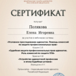 Сертификат 2 - Полякова Елена Игоревна