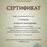 Сертификат 3 - Степанов Алексей Дмитриевич