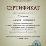 Сертификат 6 - Степанов Алексей Дмитриевич