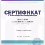 Повышение квалификации - Шепелева Мария Николаевна