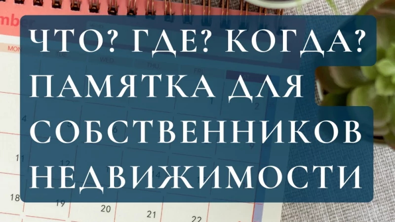 Юрист Князева Елена Николаевна объясняет: Налоговые даты и сроки. Памятка – сохраняем и пользуемся.
