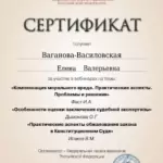 23 - Ваганова-Василовская Елена Валерьевна