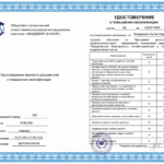 Удостоверение Бондаренко Артем - Бондаренко Артем Андреевич