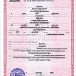 Свидетельство о заключении брака Фатеевы - Фатеева Алена Викторовна