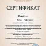 Сертификат3 - Маматов Ислам Рафикович