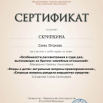 Сертификат 12 - Скрипкина Елена Петровна