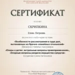 Сертификат 12 - Скрипкина Елена Петровна