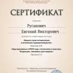 Сертификат 3 - Русакович Евгений Викторович