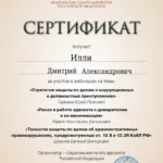 Сертификат 4 - Илли Дмитрий Александрович