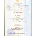 Диплом: ВГПУ, 2000 — Стыхина Е.Н.