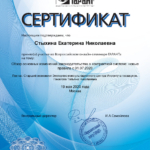 Сертификат 2 - Стыхина Екатерина Николаевна