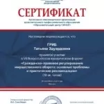 Сертификат 2 - Гриб Татьяна Эдуардовна