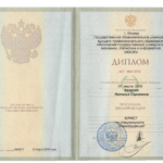 Диплом о высшем образовании представителя - Аверсон Наталья Сергеевна