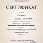 Сертификат 3 - Каримов Анвар Асхатович