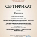Сертификат 2 - Журавлев Александр Викторович