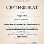 Сертификат 2 - Журавлев Александр Викторович