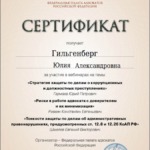 Сертификат 6 - Гильгенберг Юлия Александровна