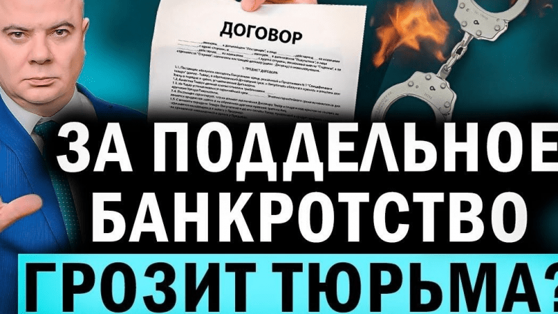 Юрист Степанова Елена Геннадьевна объясняет: Что может грозить за фиктивное банкротство?