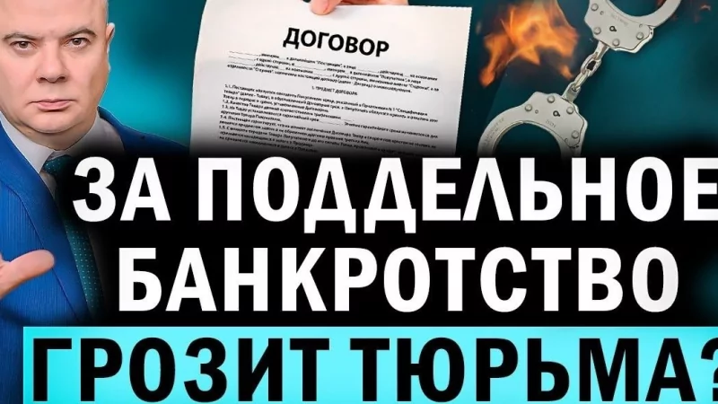 Юрист Васина Елена Геннадьевна объясняет: Что может грозить за фиктивное банкротство?