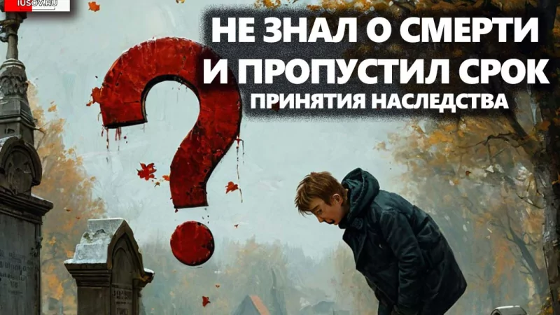 Адвокат Усов Игорь Александрович объясняет: Пропустил срок для принятия наследства