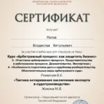 Сертификат 18.11.2022 - Попов Владислав Витальевич
