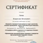 Сертификат 25.03.2022 - Попов Владислав Витальевич