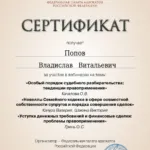 Сертификат 10.03.2023 - Попов Владислав Витальевич