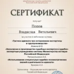 Сертификат 13.04.2023 - Попов Владислав Витальевич