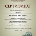 Сертификат 28.03.2023 - Попов Владислав Витальевич