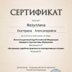 Сертификат 4 - Фазуллина Екатерина Александровна