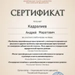 сертификат 3 - Кадралиев Андрей Маратович
