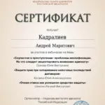 сертификат 4 - Кадралиев Андрей Маратович