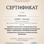 Сертификат за 23.04.21 - Николаев Андрей Олегович