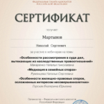 Сертификат 2 - Мартынов Николай Сергеевич
