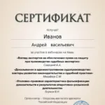 Сертификат 13.11.2024 - Иванов Андрей Васильевич